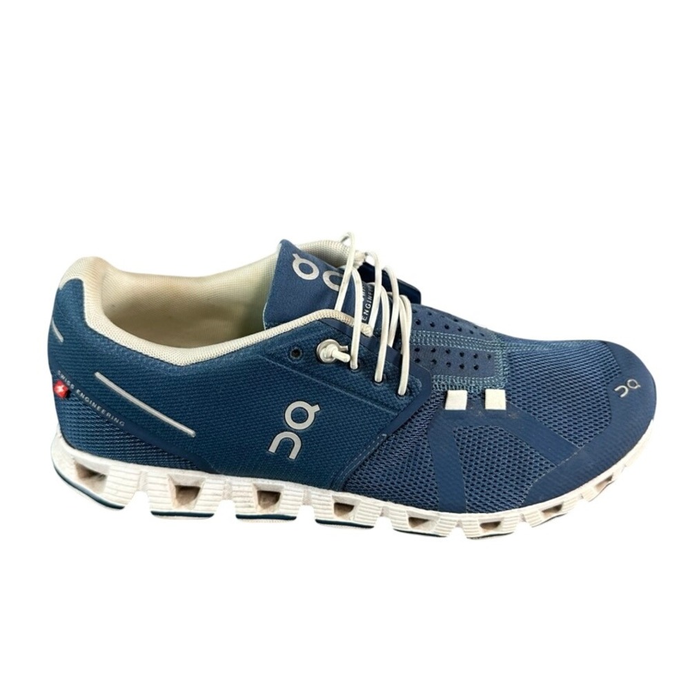 On Cloud Running Shoes Navy Blue Mesh Speed Lace Sneakers Womens 8.5